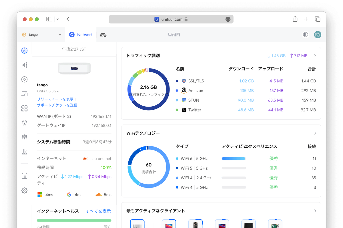Ubiquiti UniFi Express レビュー: 監視編